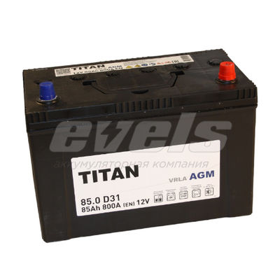 TITAN AGM 6ст-85.0 VRLA D31 евро — основное фото